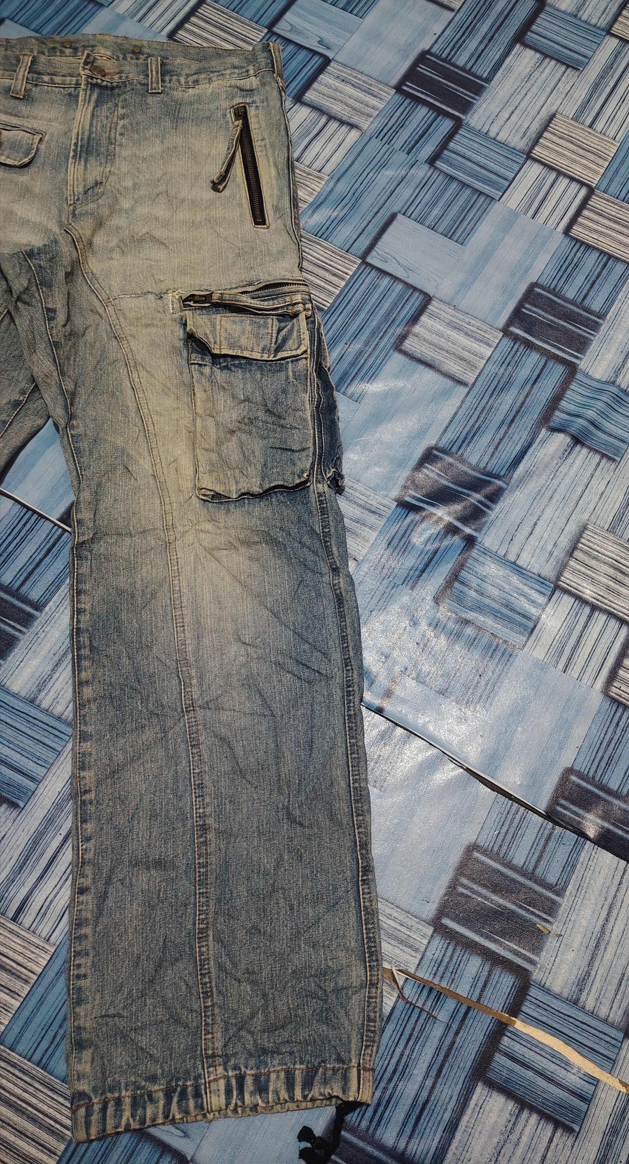 PPFM Japanese PPFM Cargo Tactical Distressed Pants Size US 32 / EU 48 - 3 Thumbnail