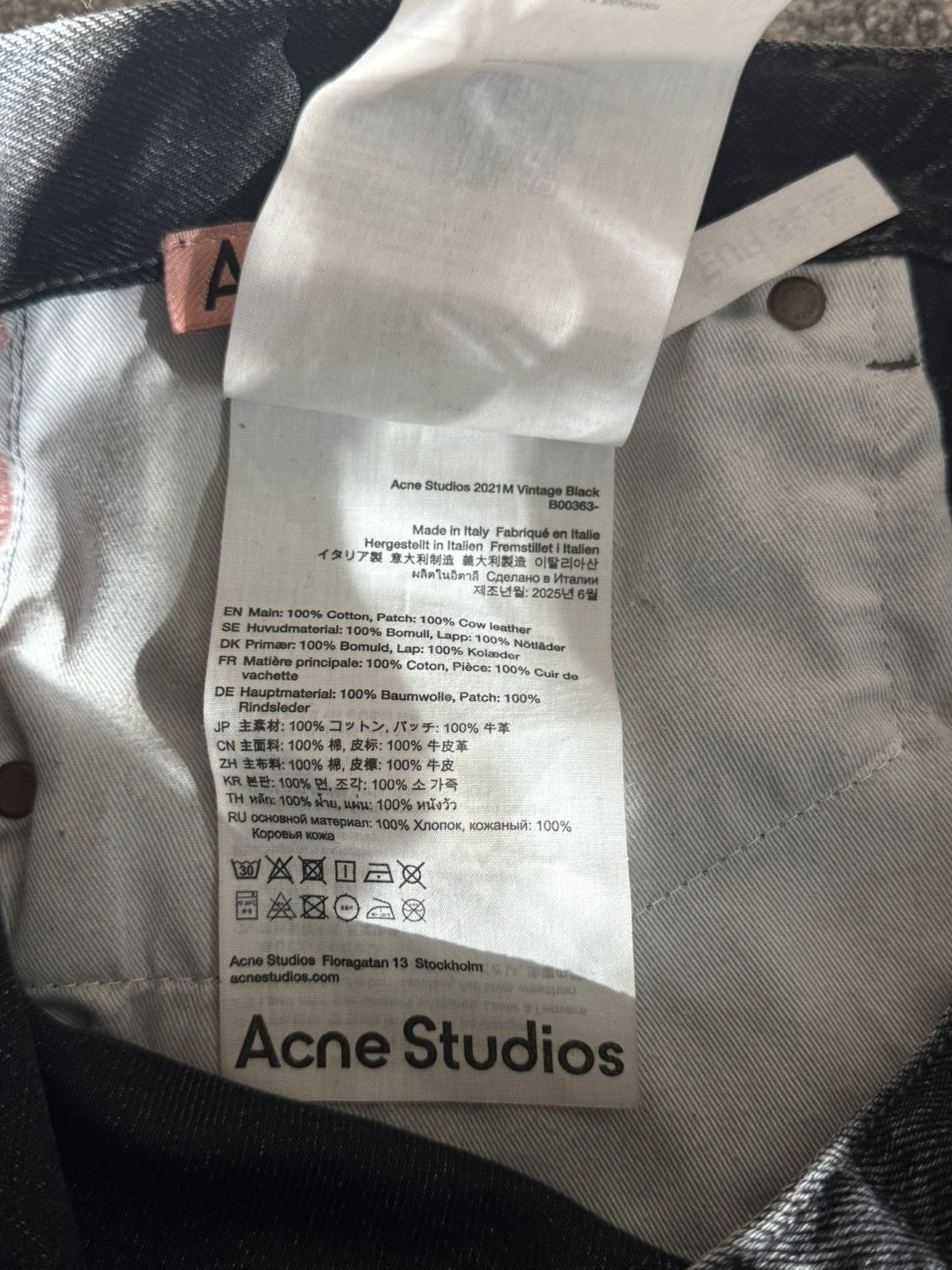 Acne Studios Ance Studio 2021m vintage black Size US 32 / EU 48 - 6 Thumbnail