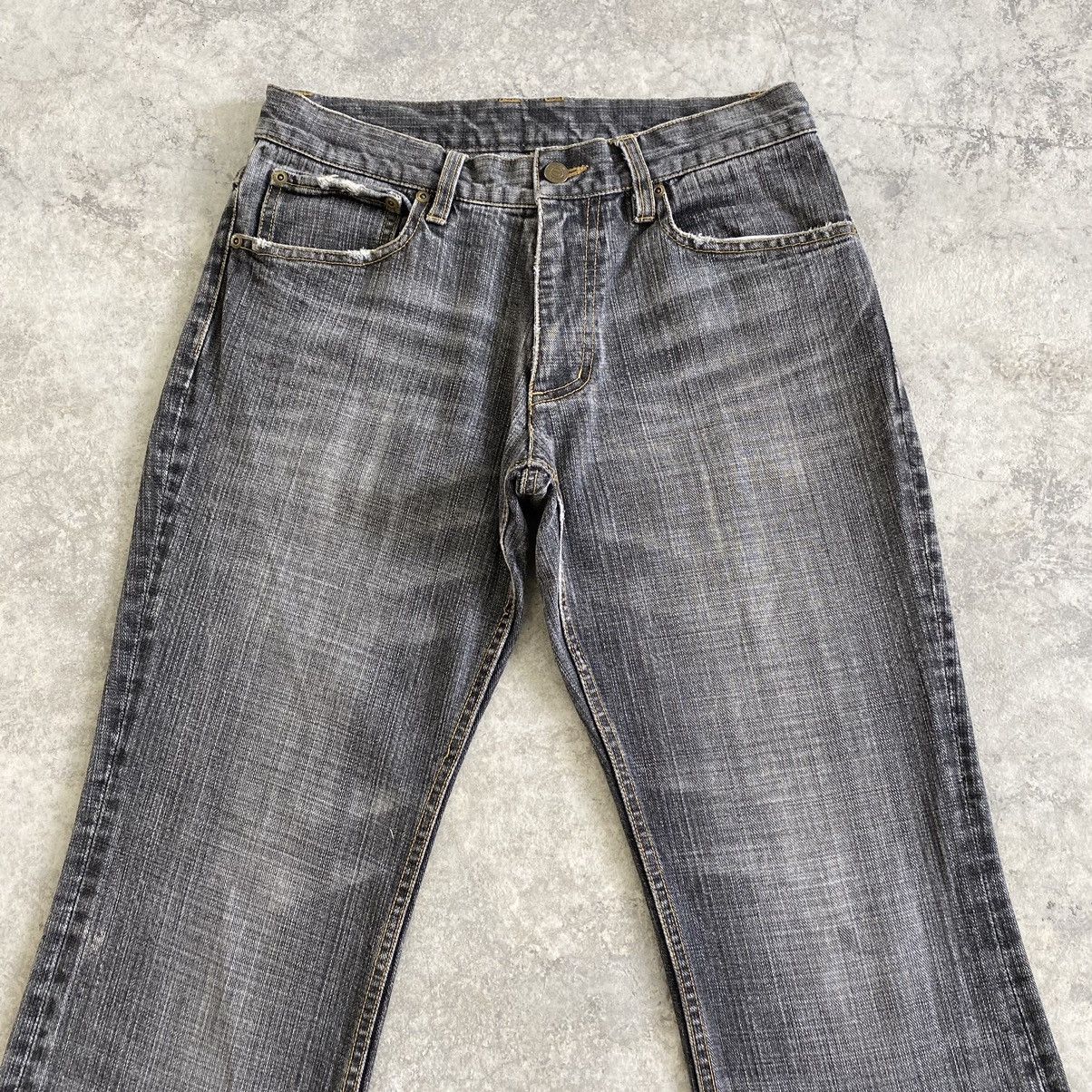 Other Monsieur Nicole Washed Grey Flared Denim Jeans Size US 30 / EU 46 - 3 Thumbnail