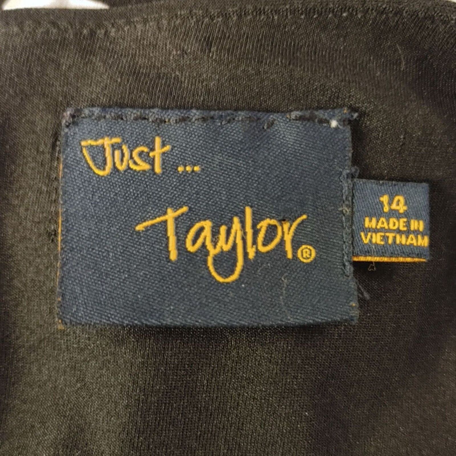 Other Just Taylor Women's Black/Gray Striped Sleeveless Dress 14 Size XL / US 12-14 / IT 48-50 - 3 Thumbnail