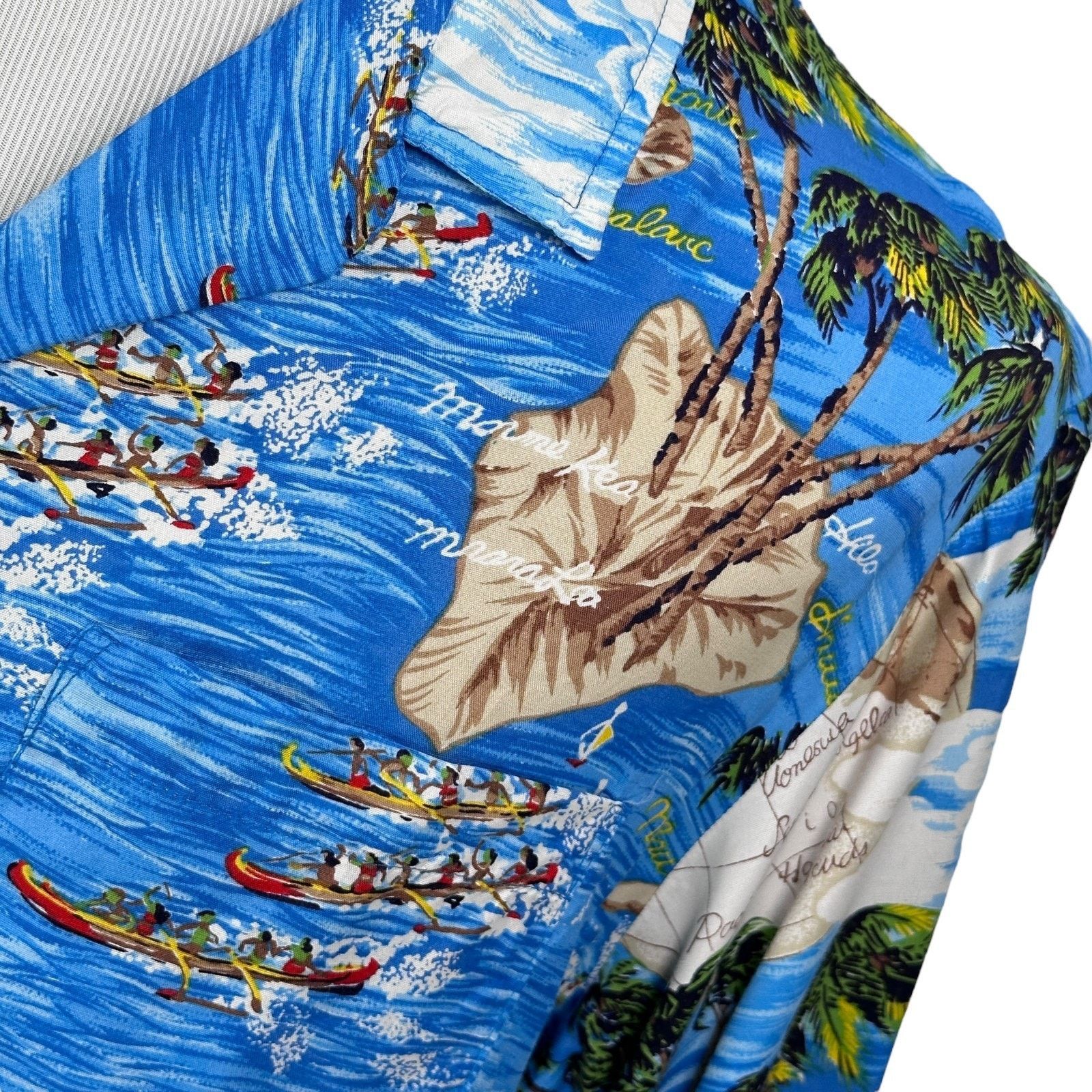 Ocean Pacific Vintage Ocean Pacific Hawaiian Shirt Men’s Large Blue Beach Size US L / EU 52-54 / 3 - 3 Thumbnail