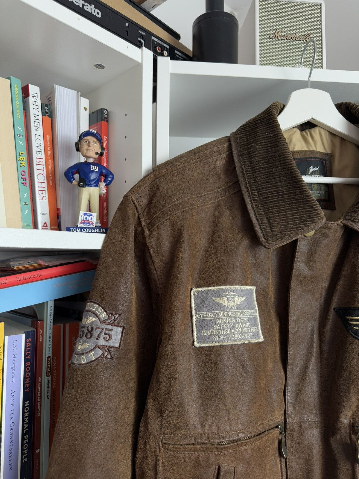 Schott Vintage boxy military pilot leather bomber jacket XL avirex Size US XL / EU 56 / 4 - 4 Thumbnail