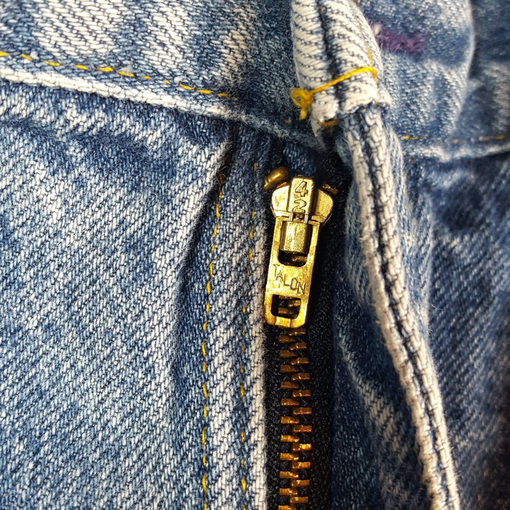 Vintage VINTAGE OshKosh Jeans 40x30 Denim Mens Lined Flannel 80s 90s Grunge Retro Workwear 5-Pocket Stonewash Blue Cotton Denim Shirt Hat Not applicable Size US 40 / EU 56 - 5 Thumbnail