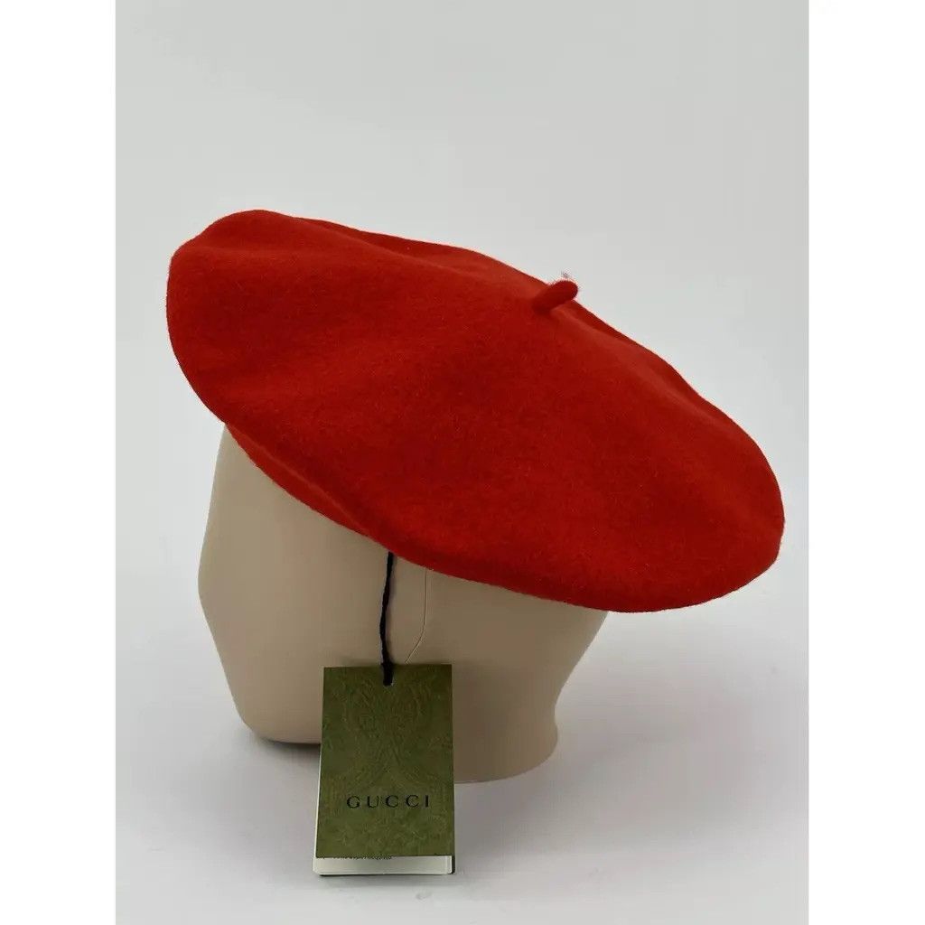 Gucci New Gucci Beret Woll Size-M-58cm Size ONE SIZE - 4 Thumbnail