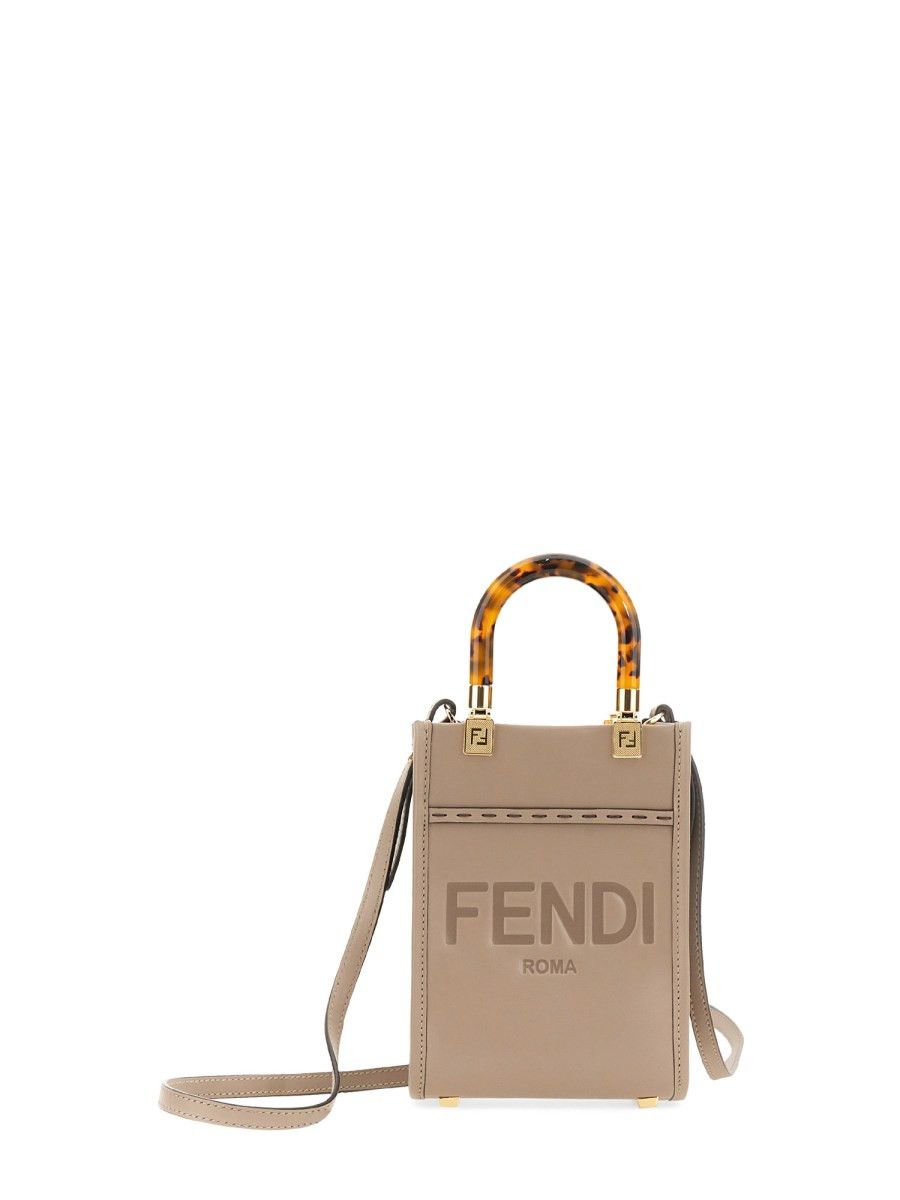 Fendi o1s1wg111225 Size: OS/Mini Sunshine Shopper in Brown Size ONE SIZE - 1 Thumbnail