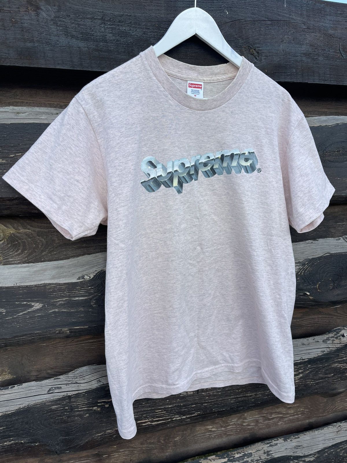 Supreme Supreme Chrome logo box t-shirt Size US M / EU 48-50 / 2 - 3 Thumbnail