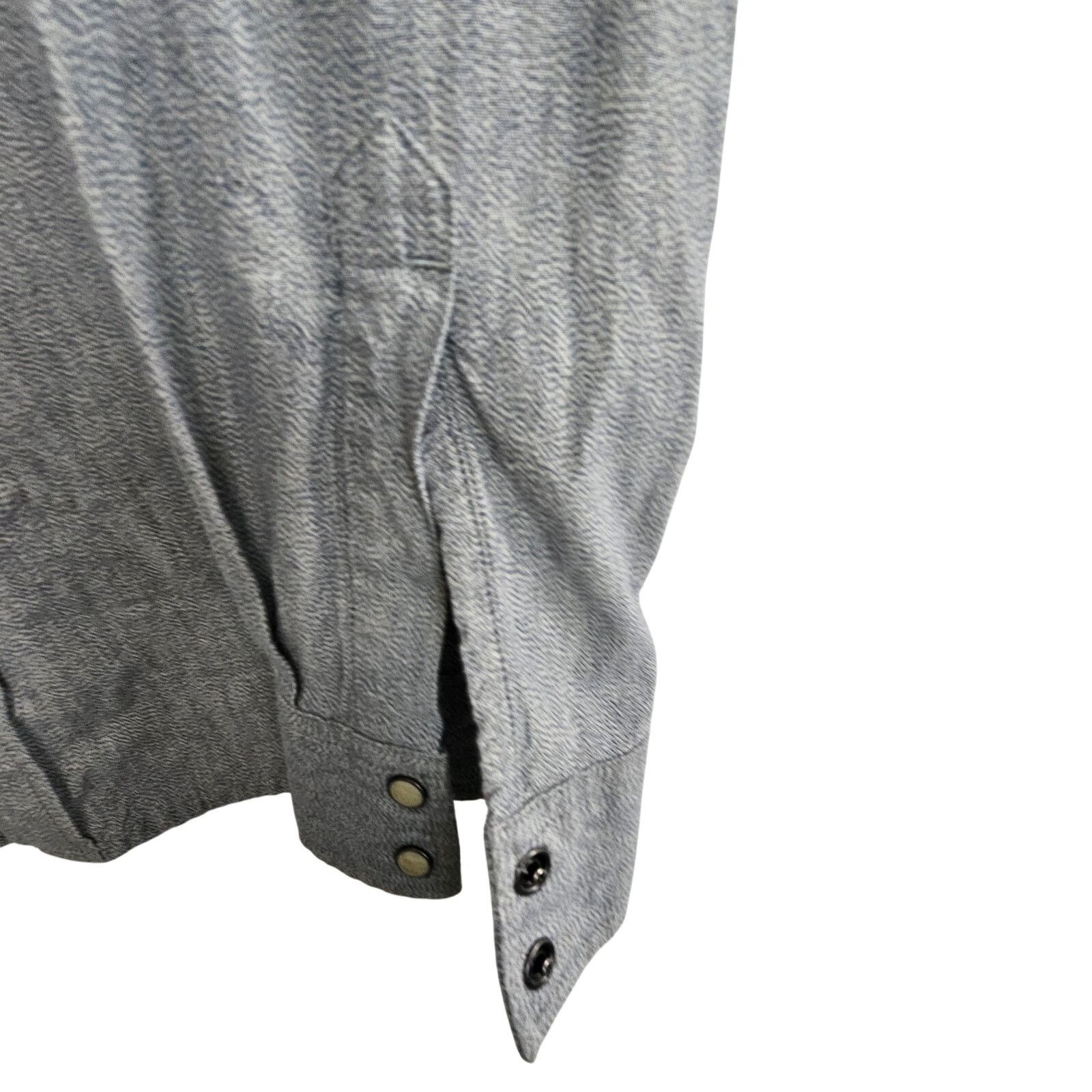 Lucky Brand Lucky Brand Western Shirt Snap Front Long Sleeve Men S Gray Size US S / EU 44-46 / 1 - 4 Thumbnail
