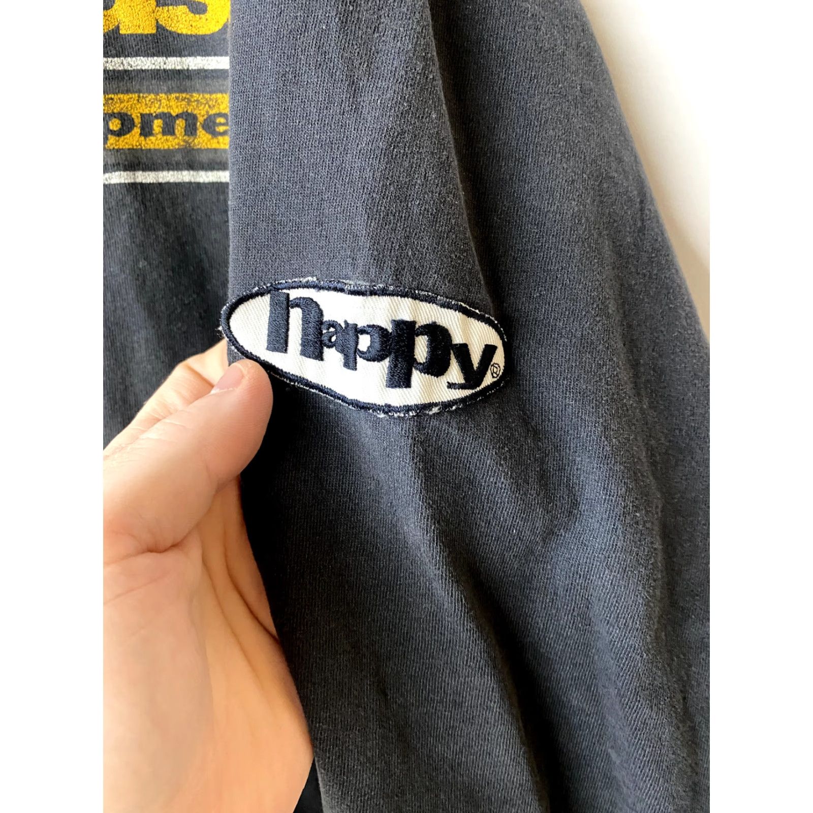 Equipment VINTAGE Nappy T-Shirt Long Sleeve Crew Neck XL Black 100% Cotton Hip Hop 90s Music Mens Tee 1990s Graphic Print Size US XL / EU 56 / 4 - 4 Thumbnail