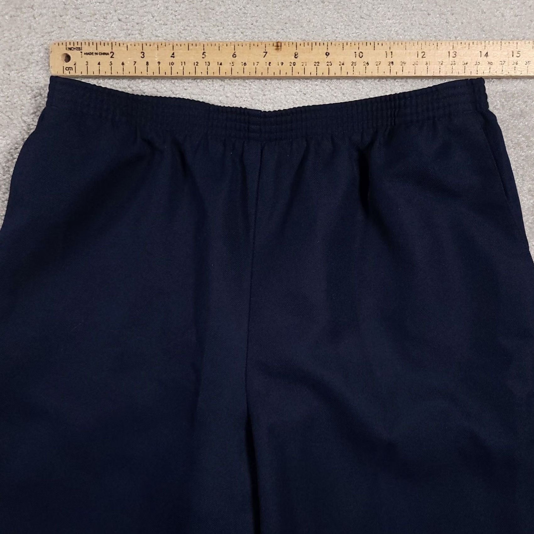 Vintage Alfred Dunner Pants Womens 10 Navy Blue Pull On Straight Leg Polyester Classic Size 32" / US 10 / IT 46 - 7 Thumbnail