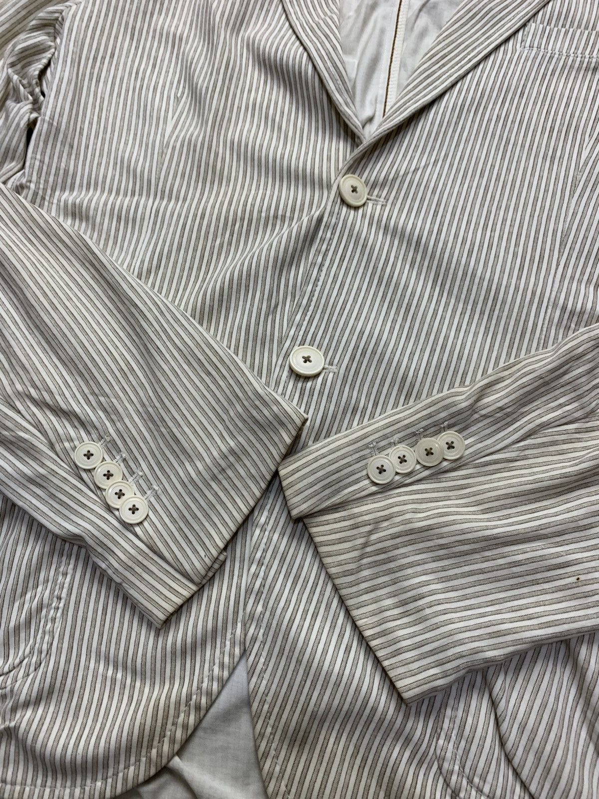 Circolo 1901 🐍 Circolo 1901 Striped Casual Blazer Size 44R - 4 Thumbnail