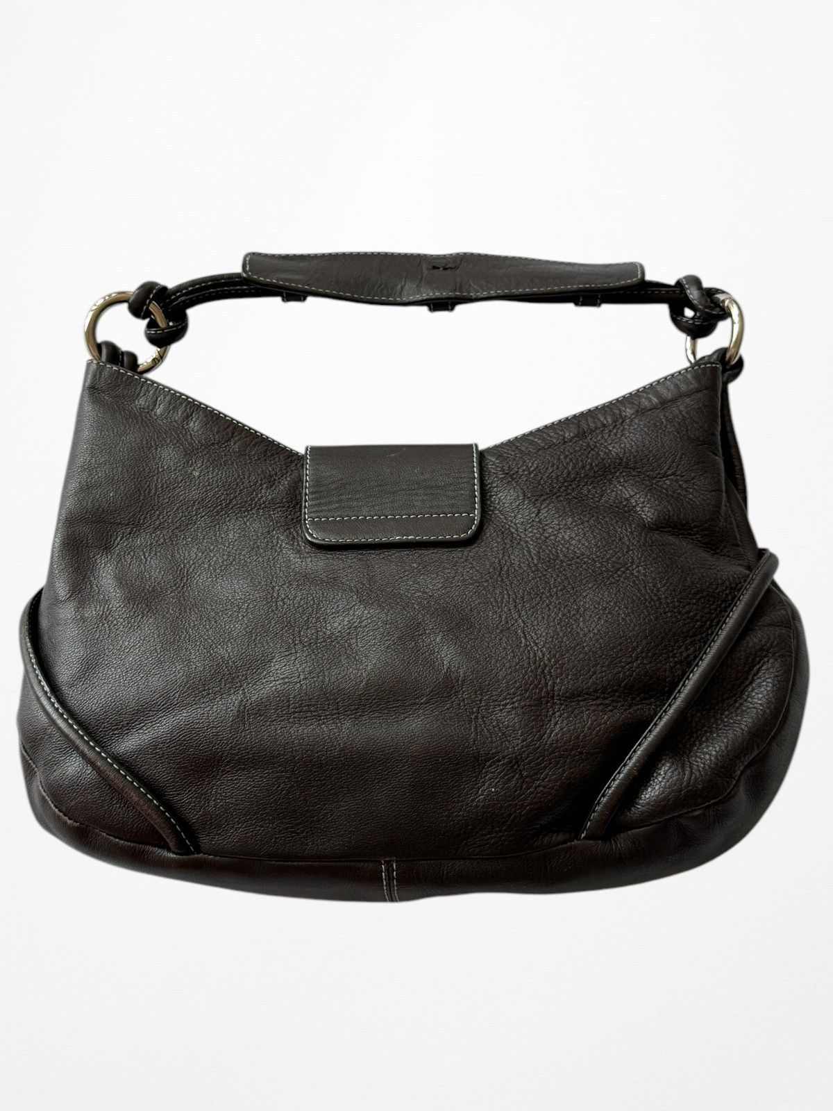 Giorgio Armani Emporio Armani Vintage Leather Handle Royal Bag 80’s Size ONE SIZE - 2 Thumbnail