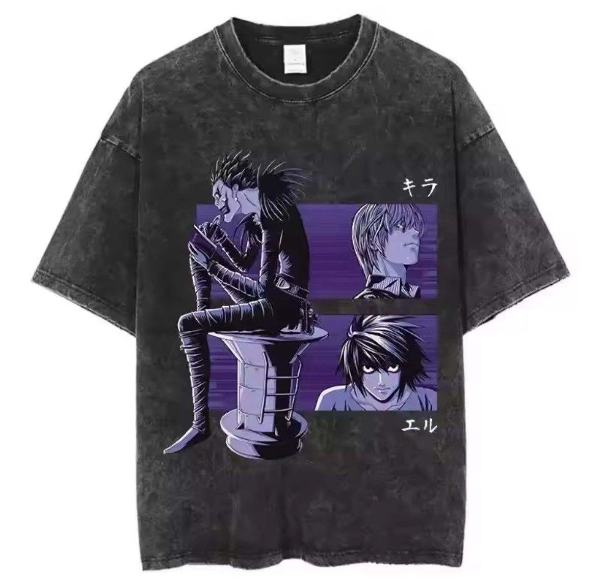 Japanese Brand Y2K Goth Monster Death Note Anime Graffiti Washed T-Shirt Size US S / EU 44-46 / 1 - 1 Thumbnail