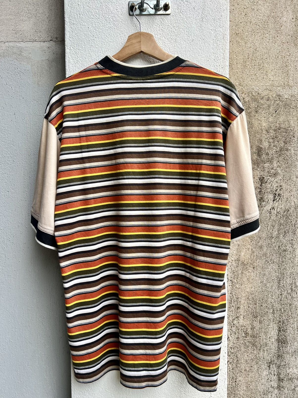 Cross Colours × Vintage VINTAGE RARE CROSS COLOURS STRIPES TEE Size US M / EU 48-50 / 2 - 14 Thumbnail