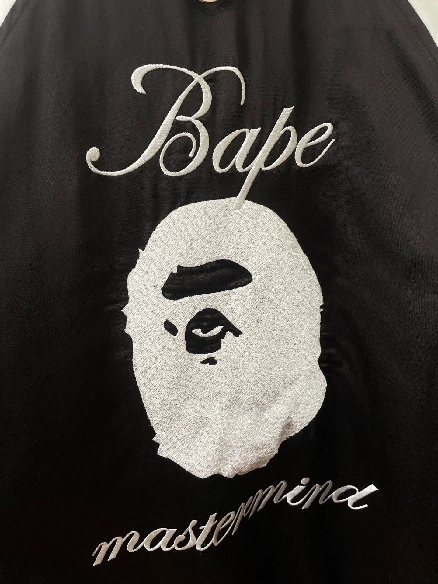 Mastermind Japan Mastermind Japan x BAPE Skull & Ape Head Jacket Black/White Size US L / EU 52-54 / 3 - 3 Thumbnail