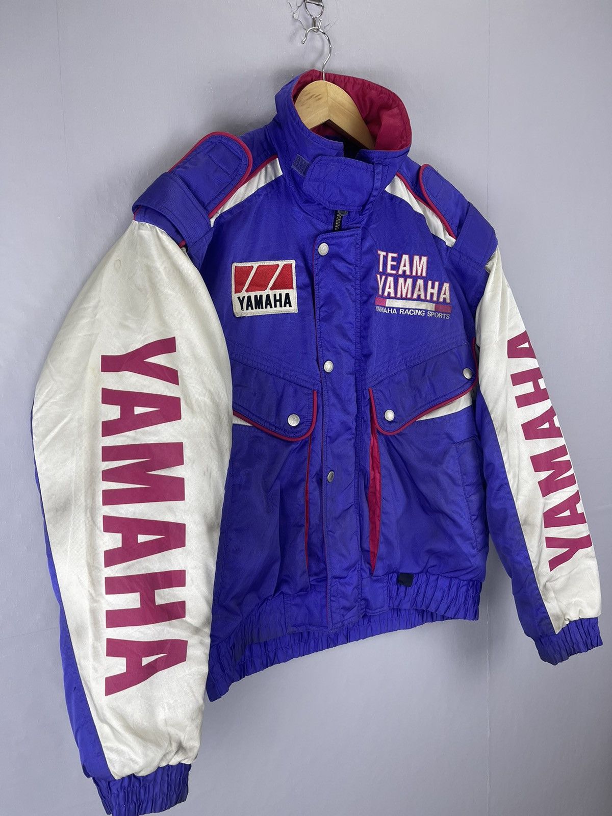 Yamaha VINTAGE TEAM YAMAHA Racing Sport Full Printed Biker Jacket Size US L / EU 52-54 / 3 - 3 Thumbnail