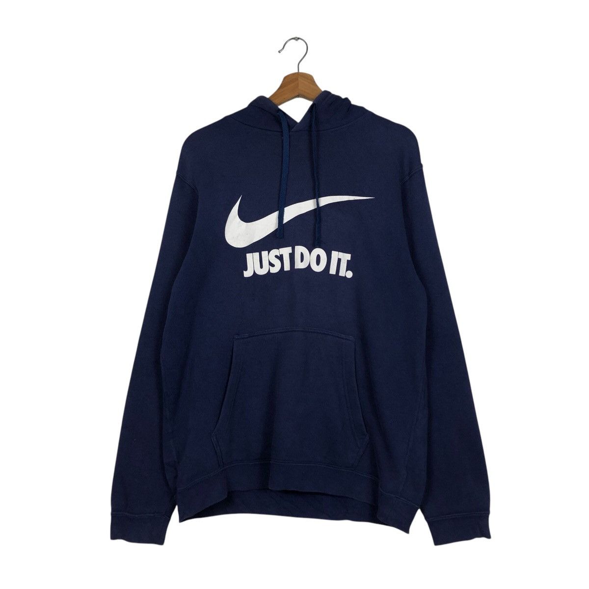 Nike 📌Vintage Hoodie Pull Over Nike Big Logo Size US L / EU 52-54 / 3 - 13 Thumbnail