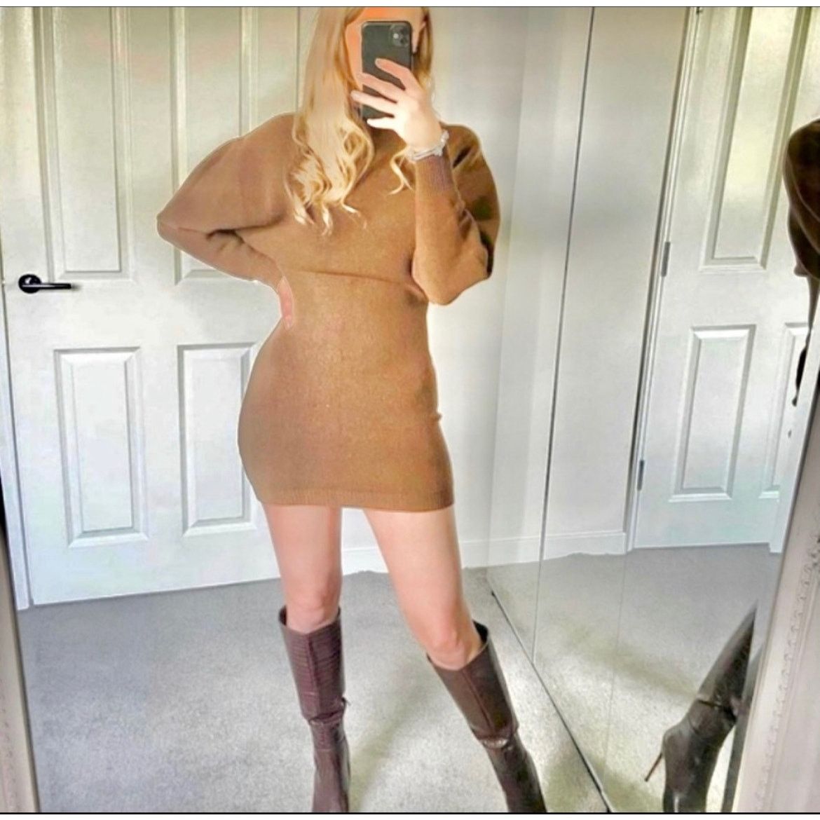 Zara ZARA BLOGGER FAVORITE 100% WOOL DRESS LIMITED EDITION Size XS / US 0-2 / IT 36-38 - 4 Thumbnail