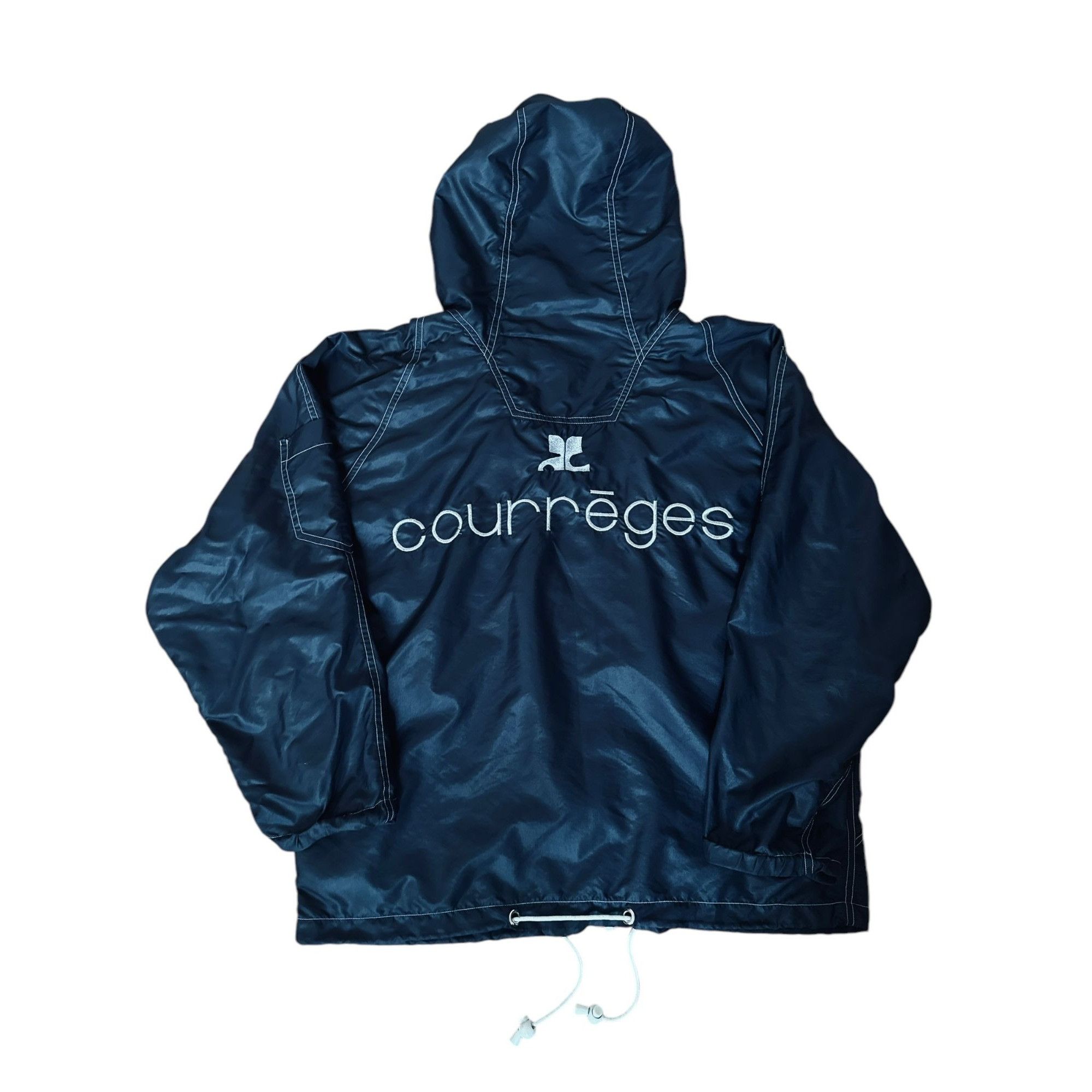 Courreges Black Nylon windbreaker Size M / US 6-8 / IT 42-44 - 1 Thumbnail