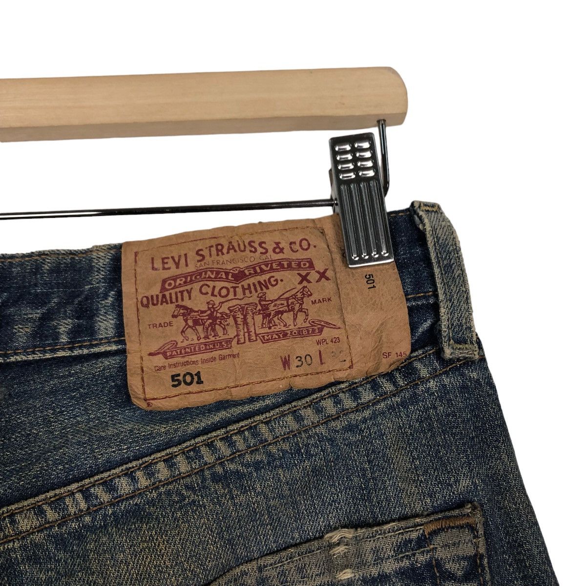 Levi's 🔥Vintage Distressed Denim Rusty Levi’s 501 Travis Scott Size US 30 / EU 46 - 11 Thumbnail