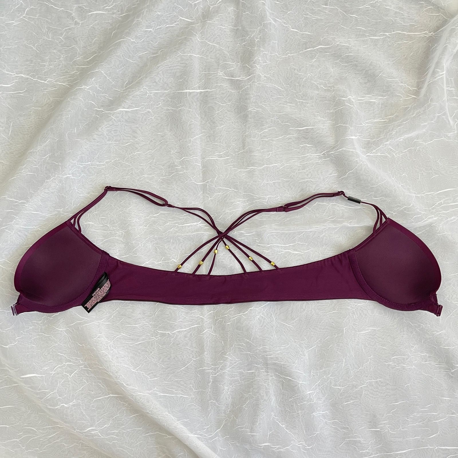 Victoria's Secret Victoria’s Secret Very Sexy Push Up Purple Gold 32 A NWT Size ONE SIZE - 12 Thumbnail
