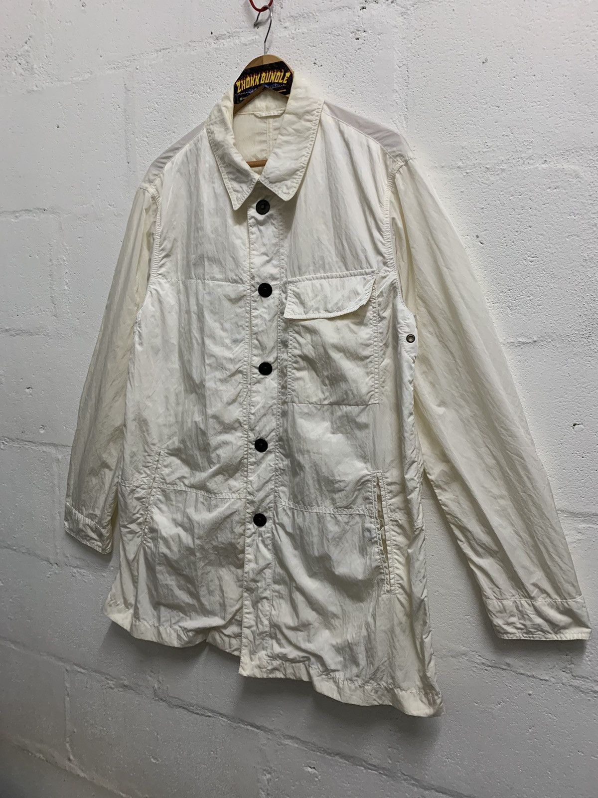 Giorgio Armani × Vintage Vintage Giorgio Armani Nylon Parkas Jacket Size US XL / EU 56 / 4 - 2 Thumbnail