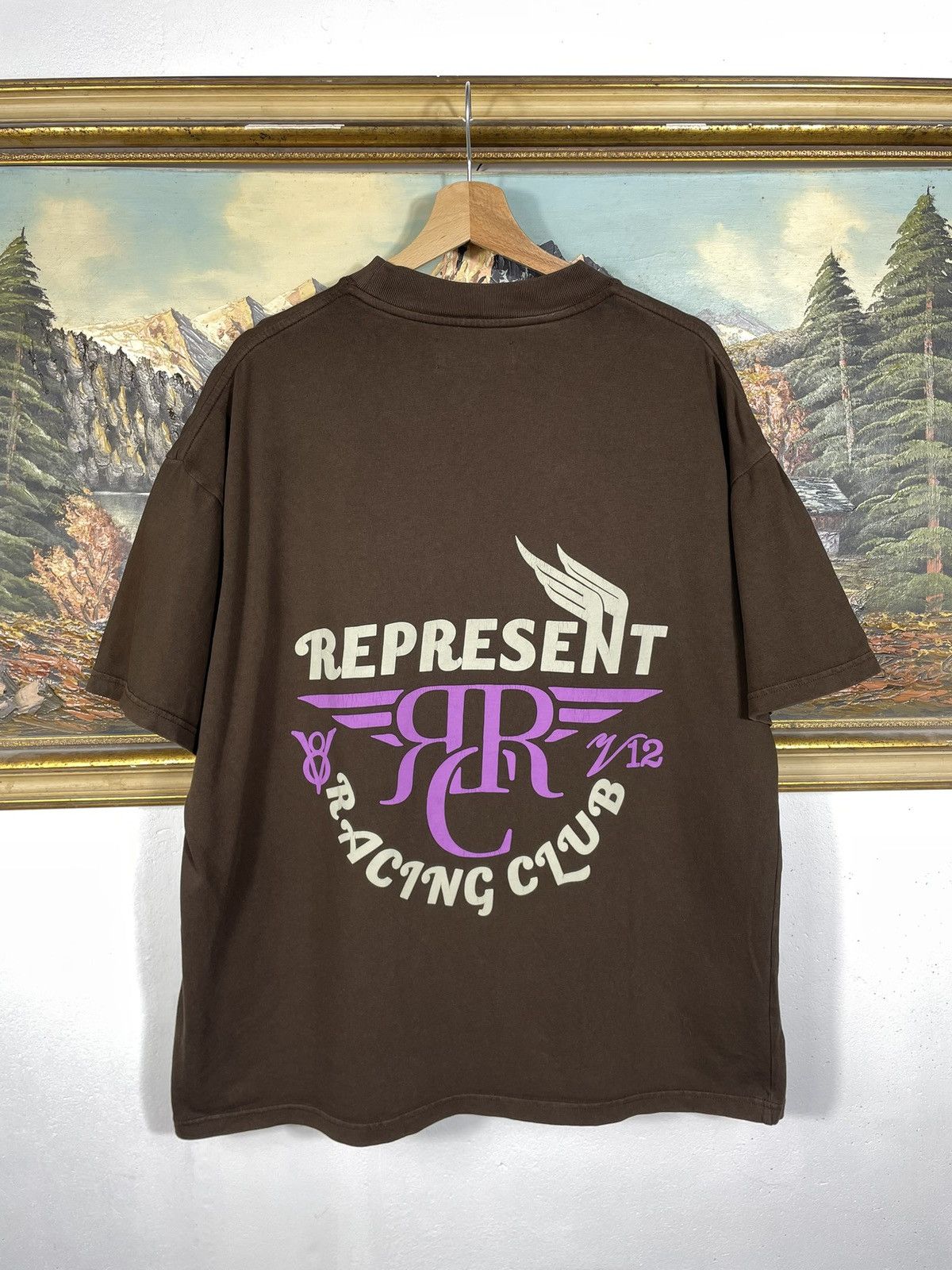 Represent Clo. Represent Brown Boxy Oversize Baggy Tee Big Logo Skate Swag Size US L / EU 52-54 / 3 - 1 Thumbnail