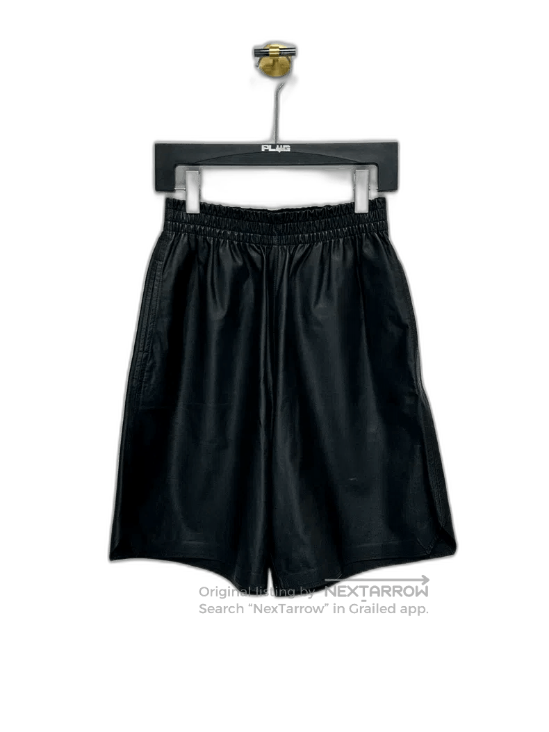 Bottega Veneta Bottega Veneta Black Leather Boxing Shorts. Size US 30 / EU 46 - 1 Thumbnail
