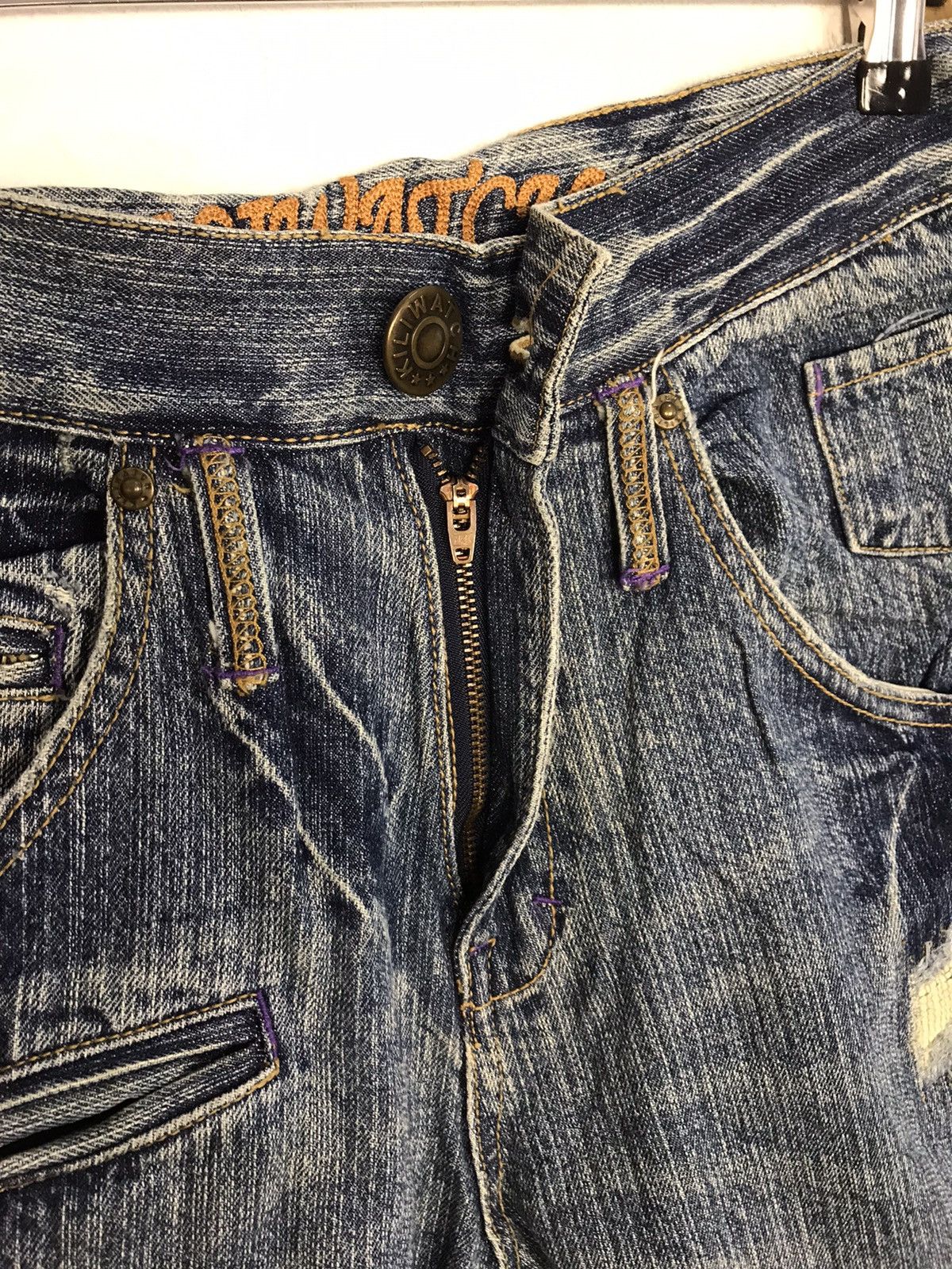 Japanese Brand Hype Kili Watch Cyber Punk Denim Jeans Size US 29 - 5 Thumbnail
