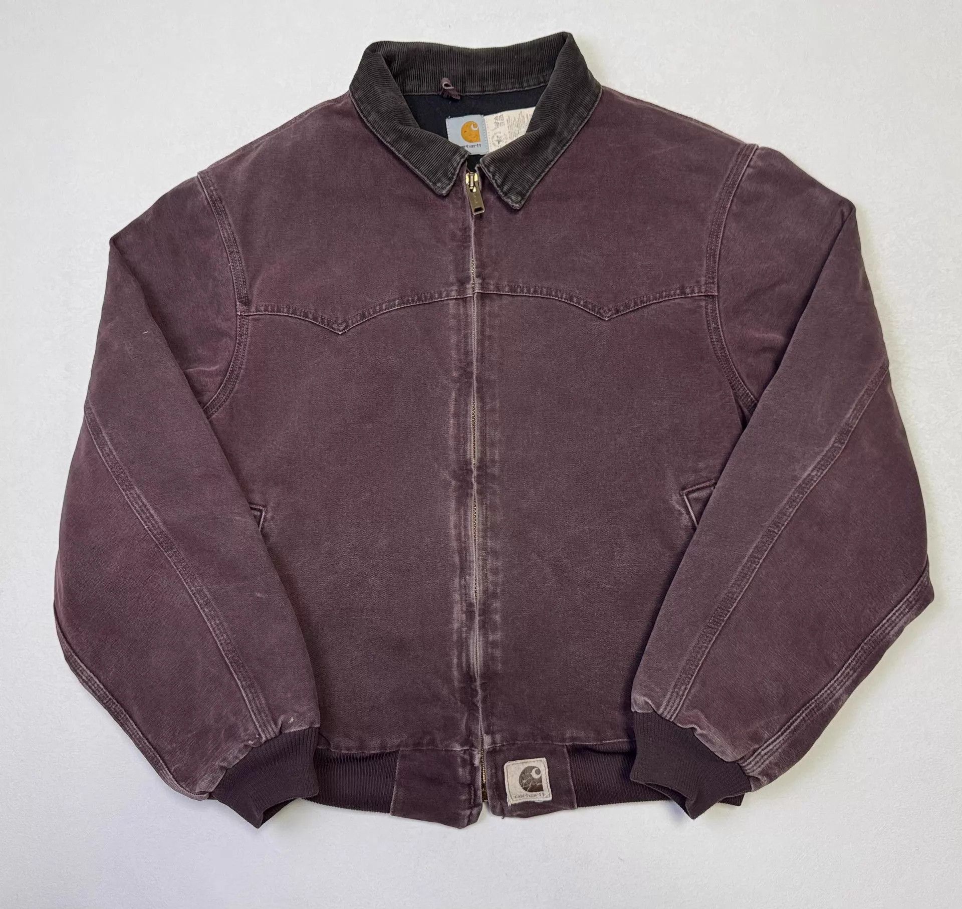 Carhartt Vintage Carhartt J14 Santa Fe Burgundy XL Jacket Size US XL / EU 56 / 4 - 2 Thumbnail