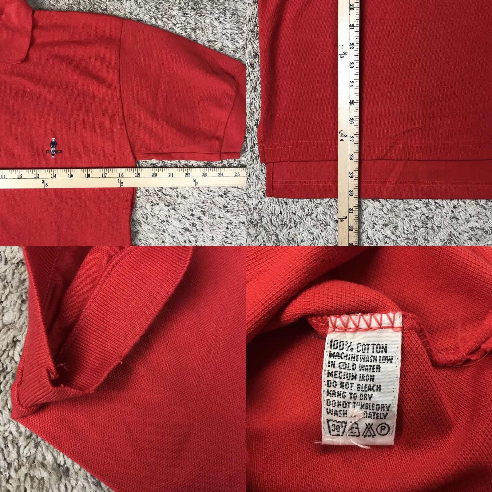 Vintage VINTAGE? No — Giordano Polo Shirt Golf Embroidered Red Men M Size 40R - 8 Thumbnail