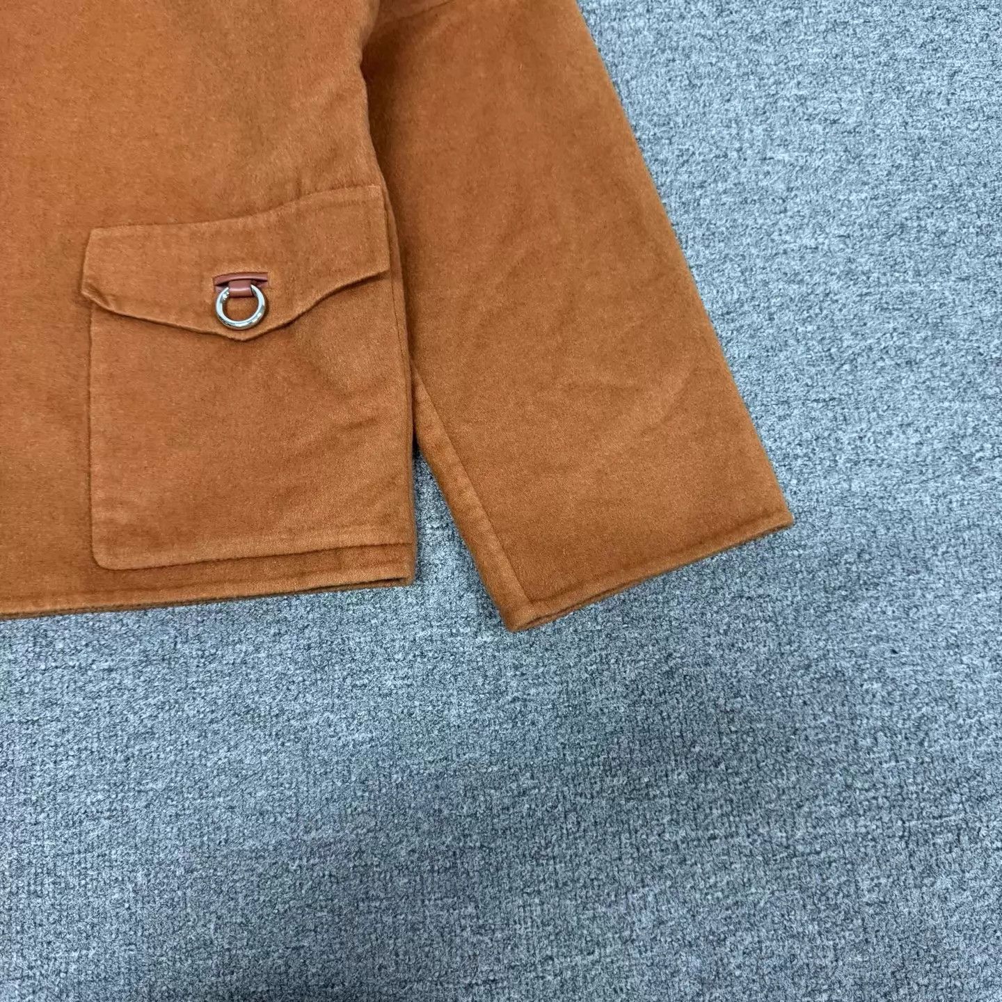 Hermes Hermes Cognac crew short cashmere coat 38 NWT Size S / US 4 / IT 40 - 3 Thumbnail