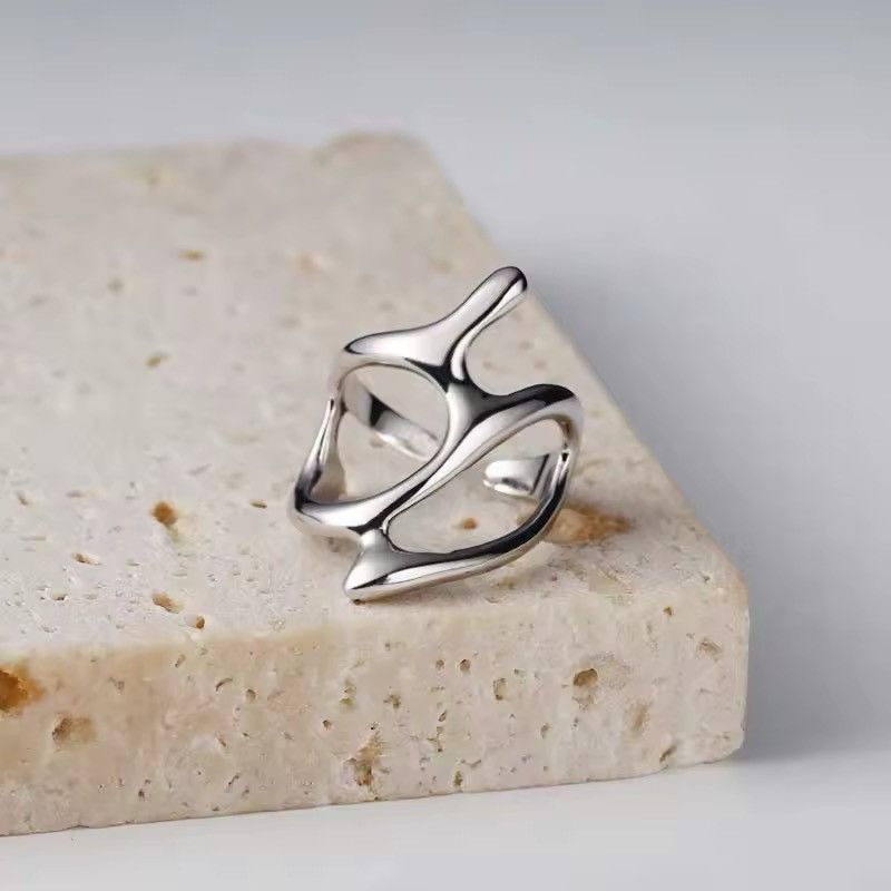 Jewelry Abstract Ring Irregular Modern Punk y2k Size ONE SIZE - 2 Thumbnail