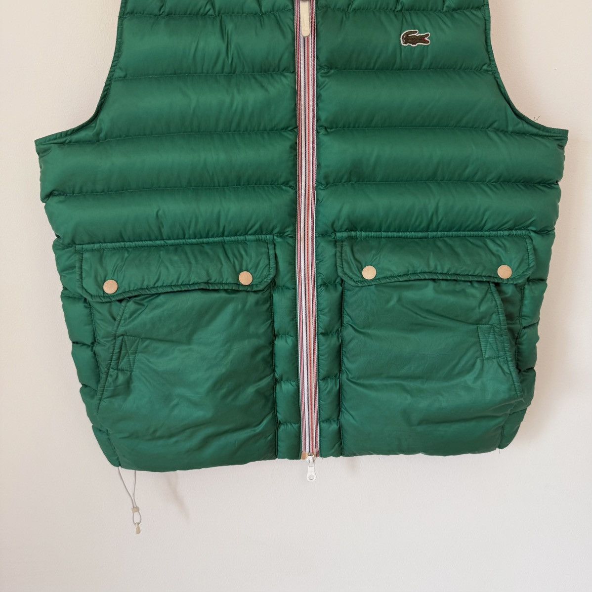 Lacoste Lacoste Live Quilted Down Fill Zip Puffer Vest Gilet Green Size US L / EU 52-54 / 3 - 5 Thumbnail