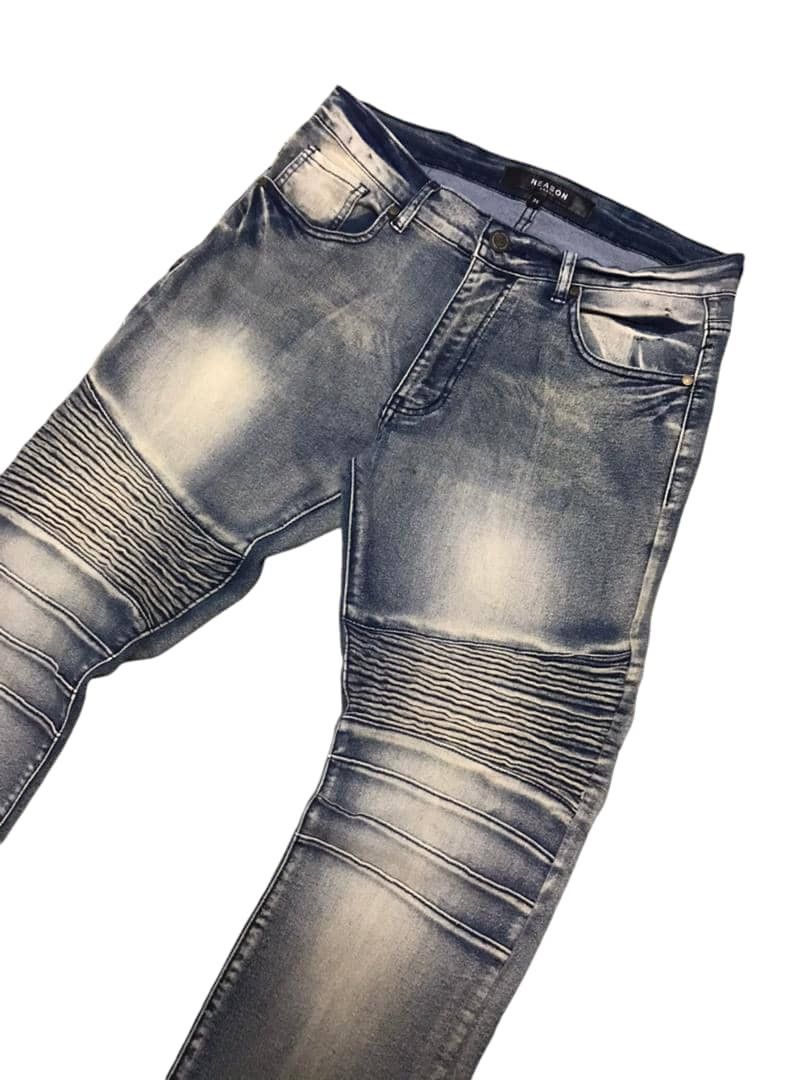 Japanese Brand × Reason Reason New York Biker Denim Jeans Size US 34 / EU 50 - 3 Thumbnail