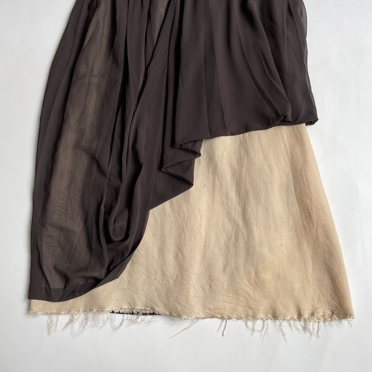 Maison Margiela S/S 03 Raw Edge Lifted Up Skirt Dress Size M / US 6-8 / IT 42-44 - 11 Thumbnail
