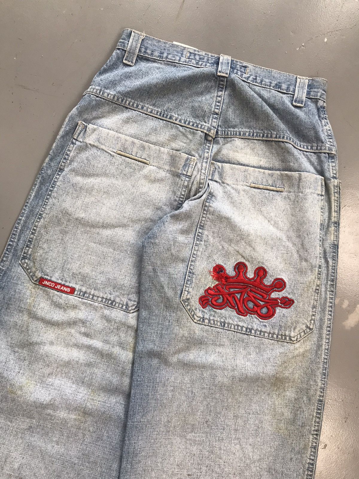 JNCO × Southpole × Vintage Vintage Jnco crown 👑 embroidered baggy fit denim Size US 28 / EU 44 - 5 Thumbnail