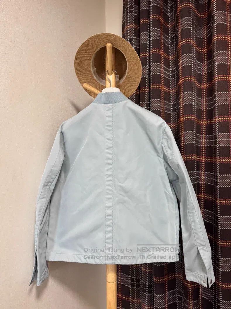 Hermes Hermes Jacket coat, tech fabric, leather-like texture, ice Size US L / EU 52-54 / 3 - 2 Thumbnail