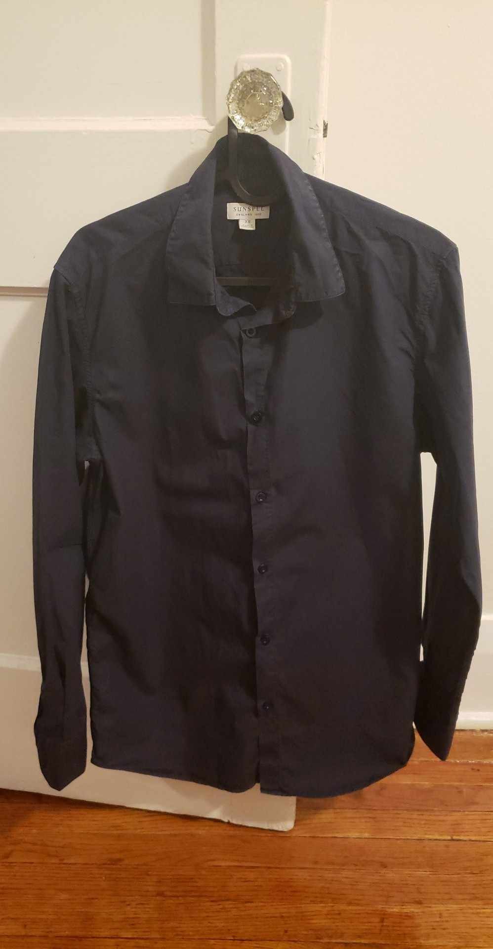 Sunspel Sunspel Navy Shirt Size US XS / EU 42 / 0 - 1 Thumbnail