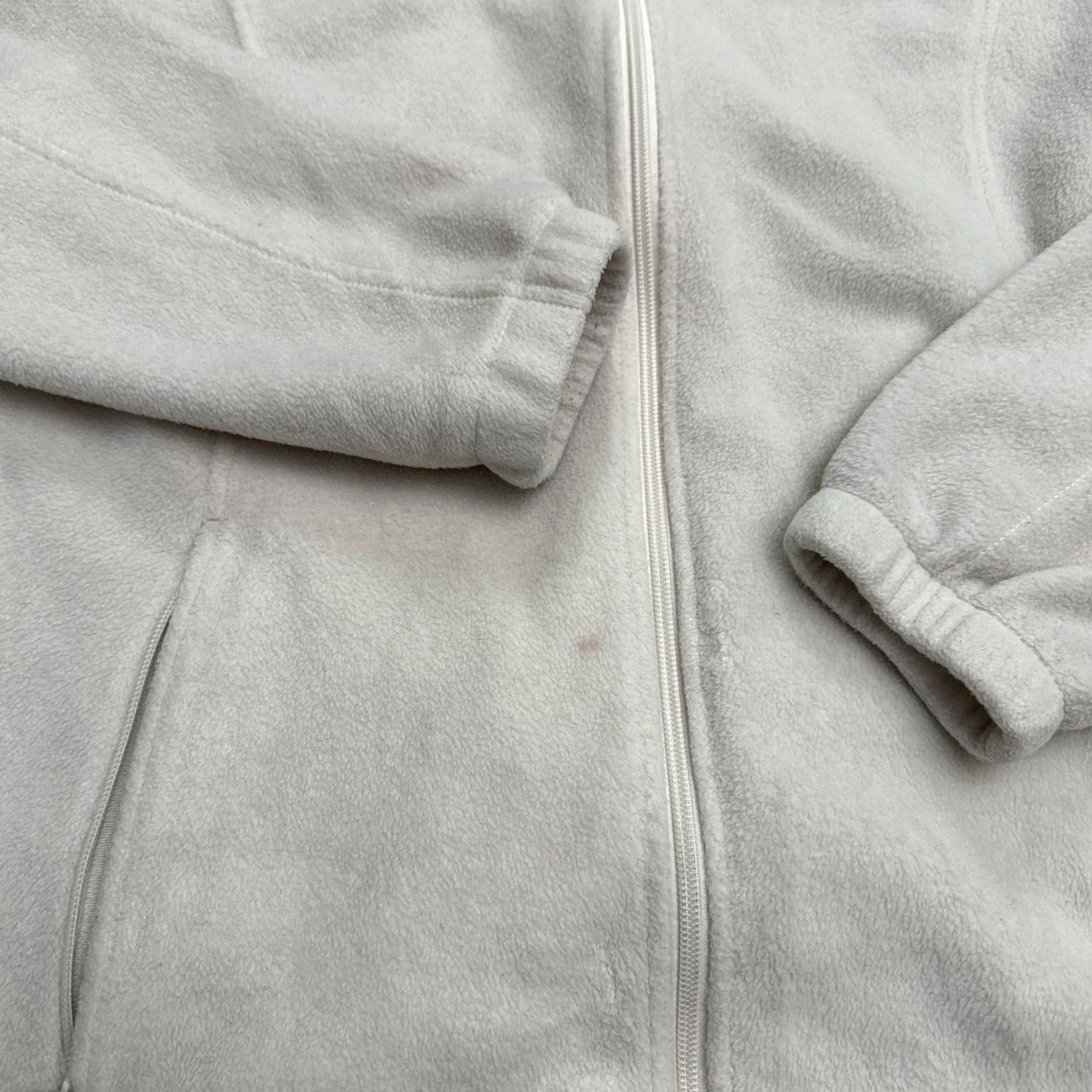 Vintage Columbia Benton Springs Jacket Womens XL Cream Full Zip Fleece Outdoor Mid-Length Long Sleeve Pockets Zipper Regular Ivory Size XL / US 12-14 / IT 48-50 - 5 Thumbnail