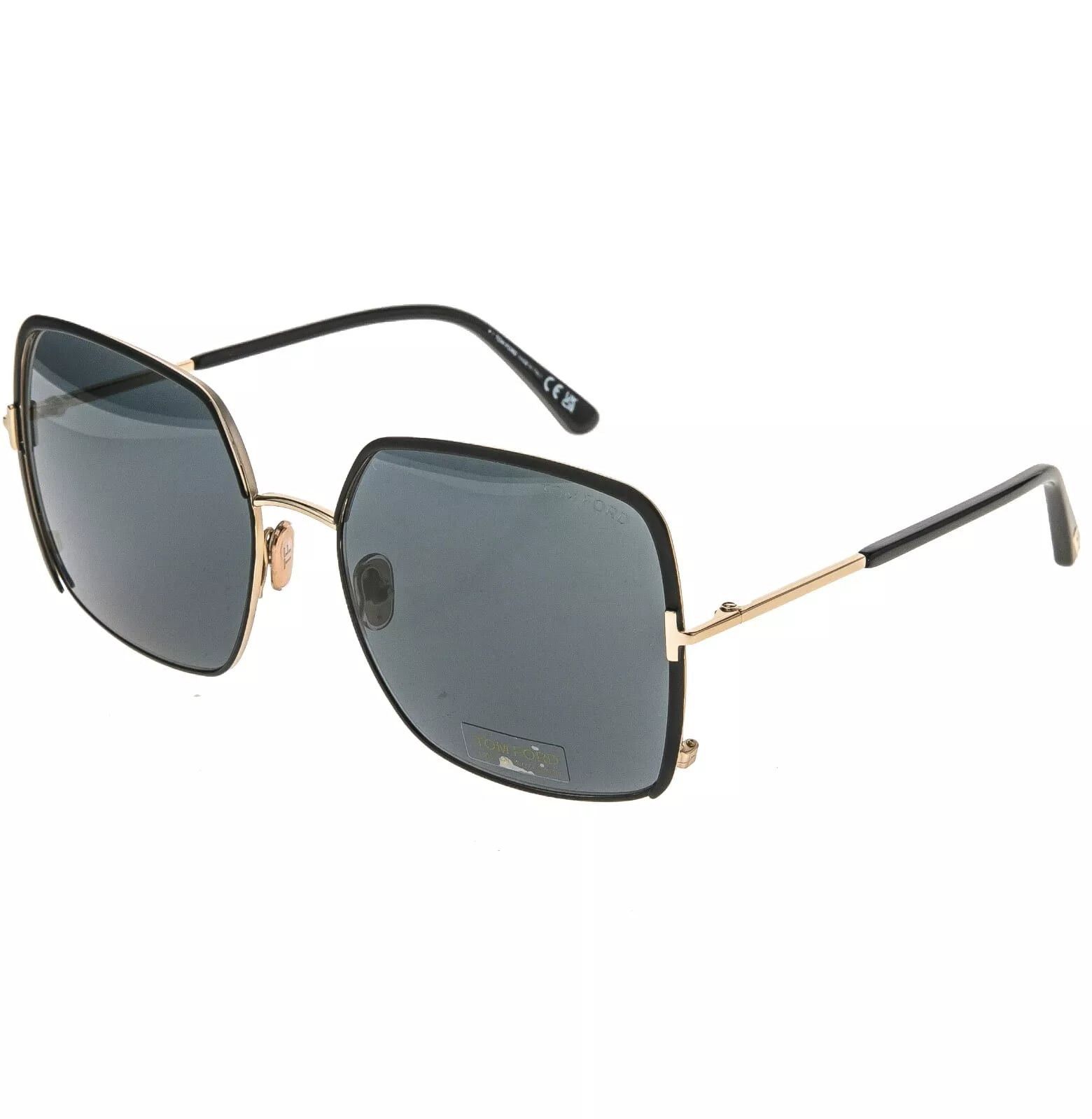 Tom Ford TOM FORD RAPHAELA TF1006 02A Gold Black Sunglasses 1006 Size ONE SIZE - 9 Thumbnail