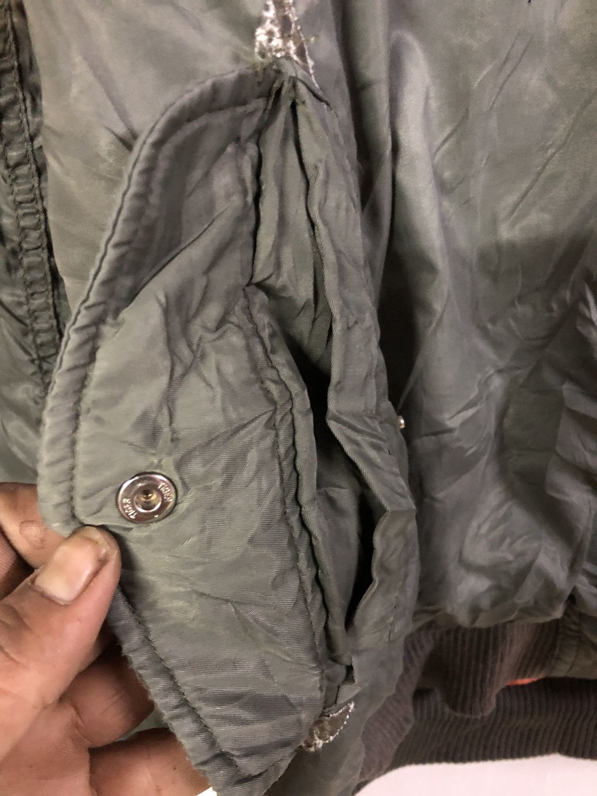 Japanese Brand Vintage Bomber Jacket reversible Double Pockets 90’s Size US L / EU 52-54 / 3 - 4 Thumbnail