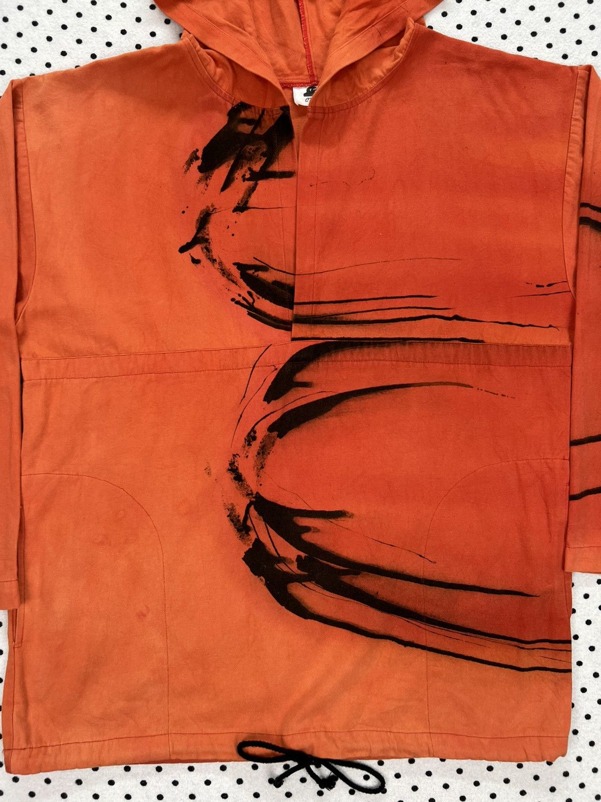 Japanese Brand Crow Brushstroke Art Hooded Pullover Jacket Size US L / EU 52-54 / 3 - 3 Thumbnail
