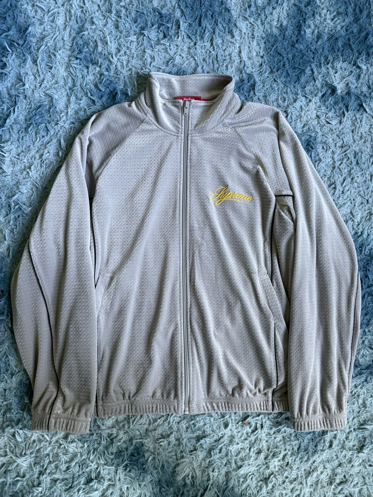 Supreme Supreme x Ducati Track Jacket 'Light Grey' | Grailed