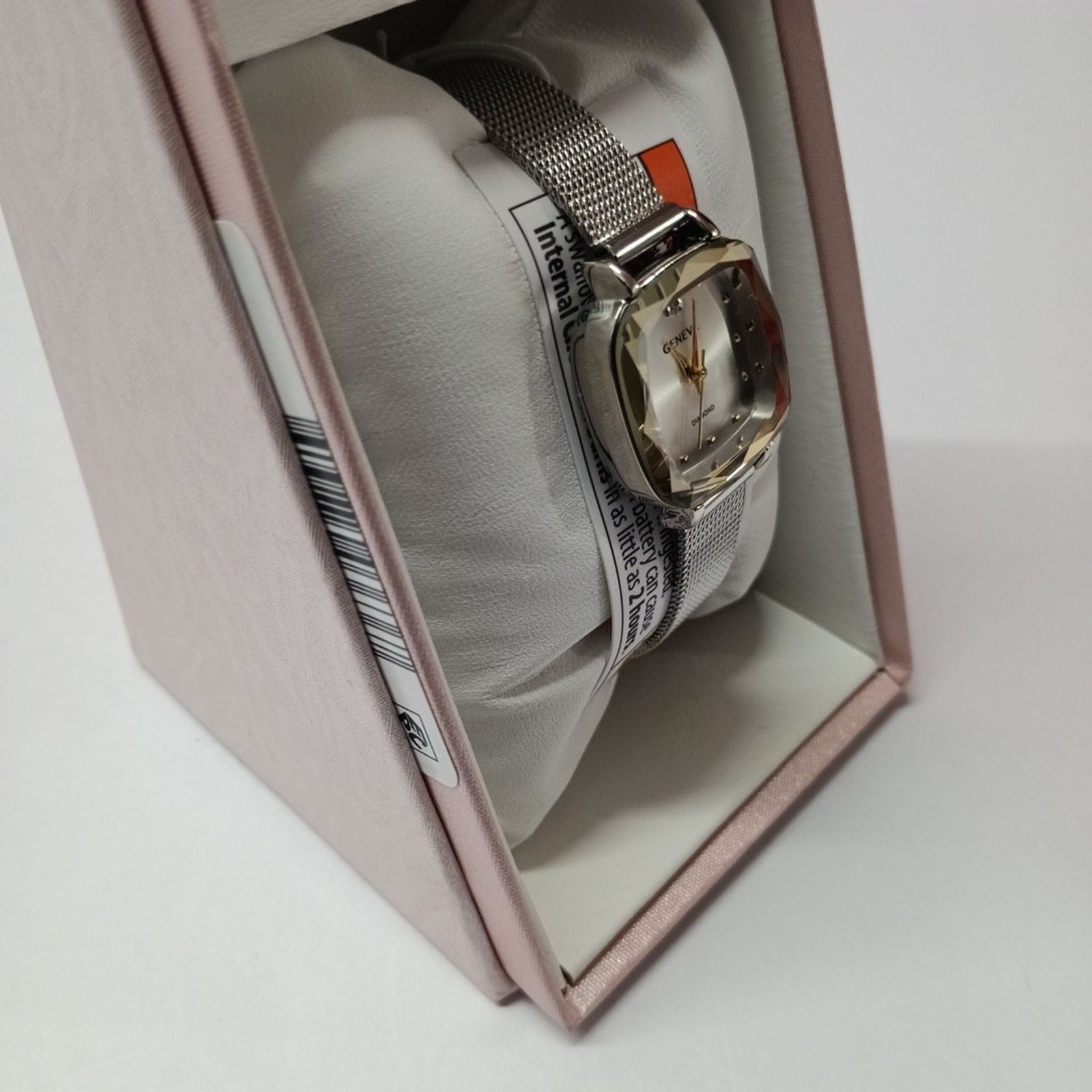 Geneva Geneva Genuine Diamond Collection Women’s Watch Silver Size ONE SIZE - 3 Thumbnail