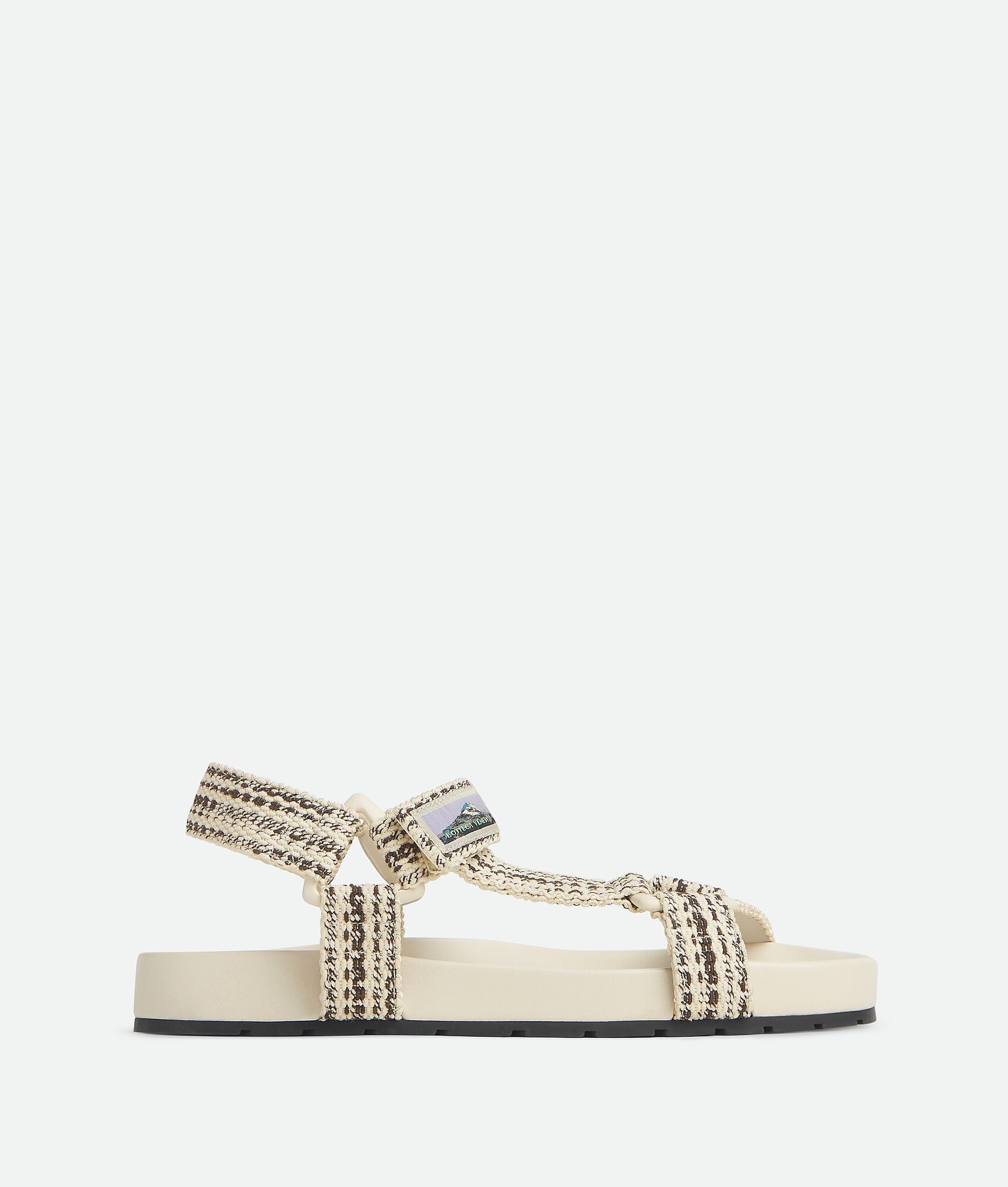 Bottega Veneta o1w1db10825 Trip Sandals in Sea Salt/Mole Size US 9 / EU 42 - 1 Thumbnail