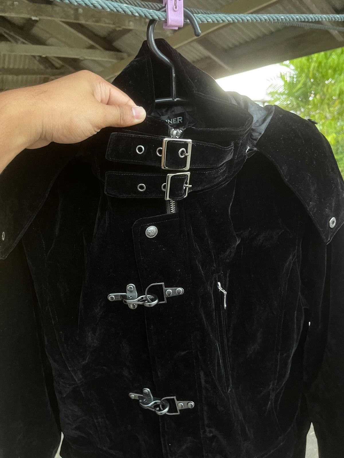 Japanese Brand 2000s GWANNER Fireman Ifsixwasnine Style Velvet Jacket Size US M / EU 48-50 / 2 - 4 Thumbnail