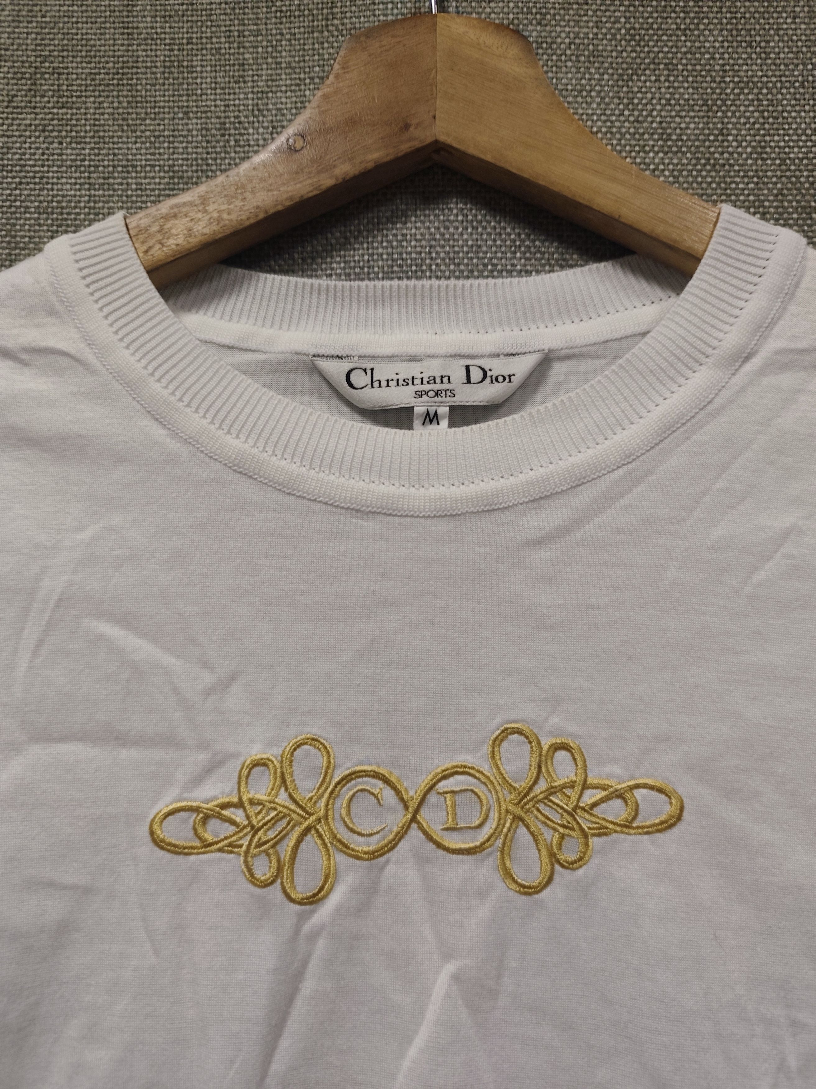 Christian Dior Monsieur Christian Dior Sports Embroidered Crop Tops Size M / US 6-8 / IT 42-44 - 4 Thumbnail
