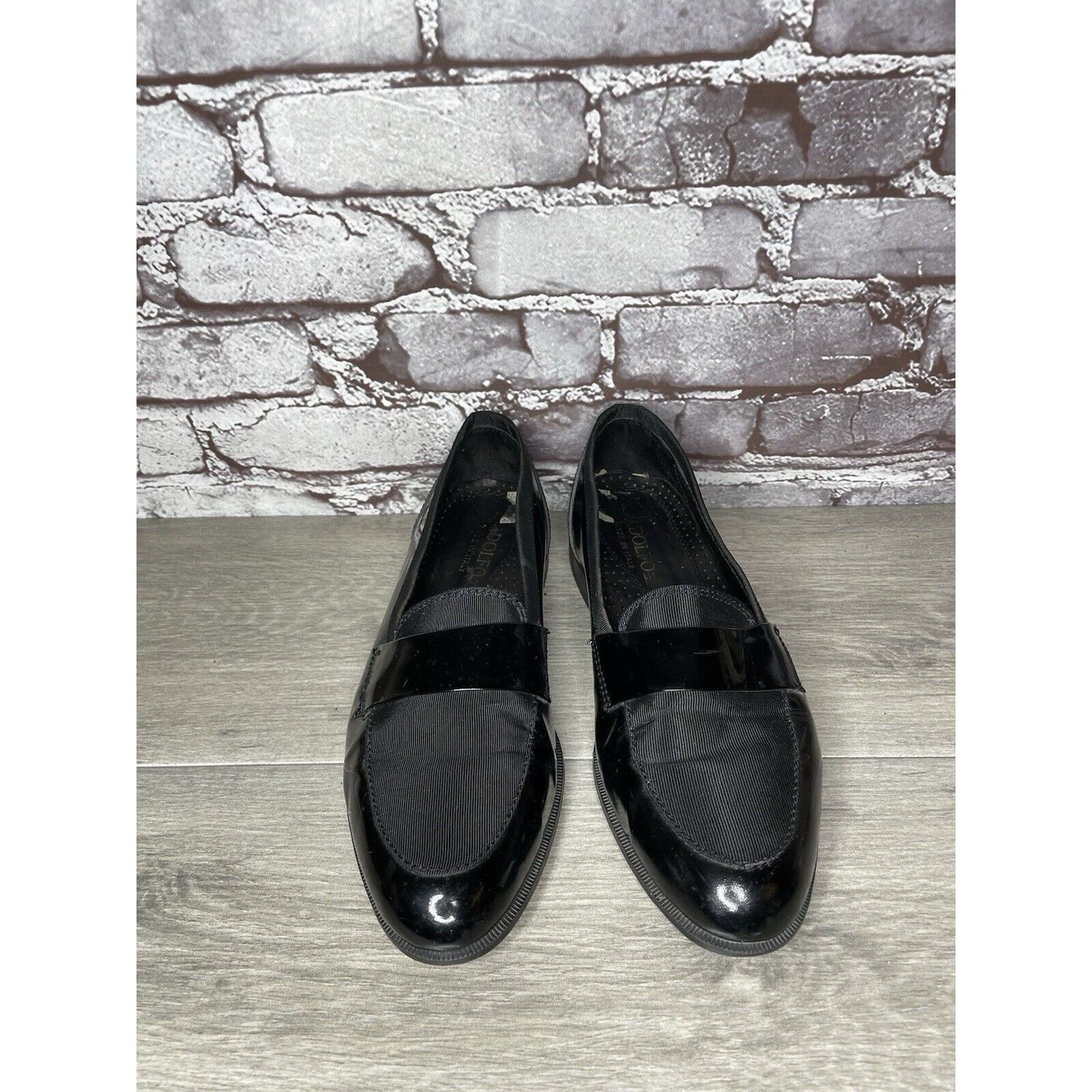 Adolfo Dominguez ADOLFO Black Patent Leather Tuxedo Dress Loafers Shoes Men’s Size US 8.5 / EU 41-42 - 24 Thumbnail