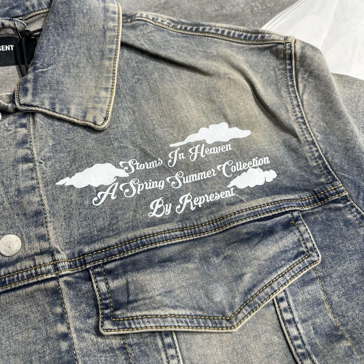Represent Clo. Represent Storms In Heaven Denim Jacket Size US M / EU 48-50 / 2 - 2 Thumbnail