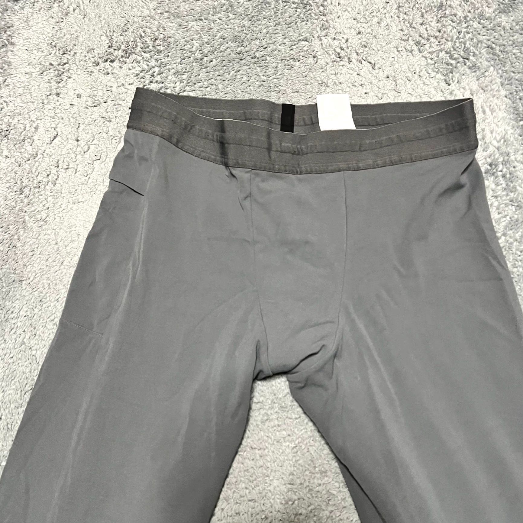 Nike Nike Leggings Mens XXL Infinalon Dri-FIT 3/4 Gray Tight CT1830 Yoga Pants Size US 39 - 4 Thumbnail